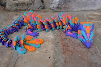 Peacock Dragon impresso em 3D - Imagem 1 de 4