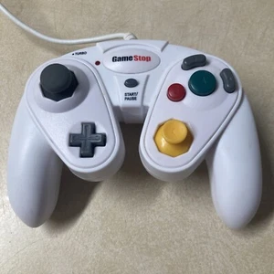 GameStop Nintendo GameCube Wired Controller Weiß G3 Funktioniert Auch In Wii A - Bild 1 von 11