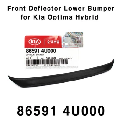 NEW 86591-4U000 Front Deflector Lower Bumper for Kia Optima Hybrid 2011-2013 - Image 1 of 3