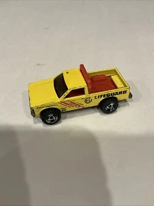 Hot Wheels 1982 Yellow 4X4 Rescue Pickup Truck Lifeguard Diecast Malaysia - Picture 1 of 2