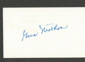 Gus Niarhos 3x5 signed auto autographed index note card Red Sox Yankees