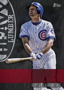 Ryne Sandberg Black Base Super rzadka karta cyfrowa MLB Kolorowa aplikacja od Topps Cups - Zdjęcie 1 z 2