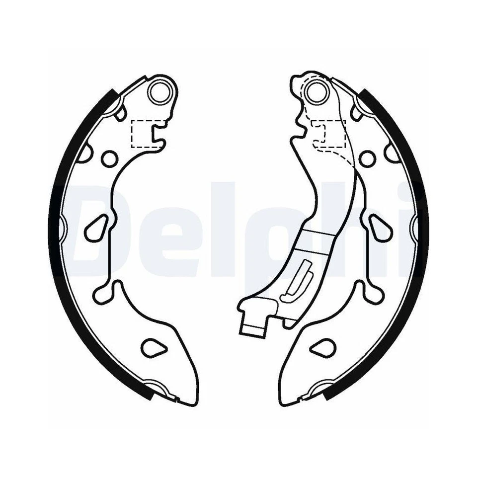Bremsbackensatz DELPHI LS2047 für FIAT FORD CHEVROLET, Hinterachse - Bild 1 von 1