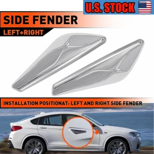 Set of 2 Fender Turn Signal Marker Light L & R Fit 2015-2018 BMW X3 X4 F25 F26 - Picture 1 of 12