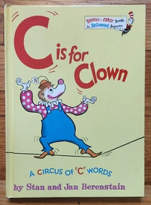 C Is For Clown Book HC 1972 Stan & Jan Berenstain Reader - Picture 1 of 4