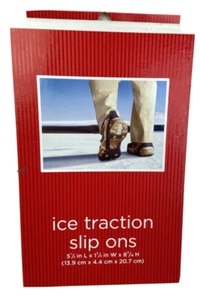 Men's Ice Traction Slip-Ons Men Sizes 8-12 Snow Grip Stud New - Office - G8 - Picture 1 of 6