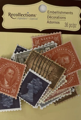 SELLO POSTAL VINTAGE Adornos (36 piezas) Recuerdos •Cartas•Efímeros•Correo• Foto 1 de 4