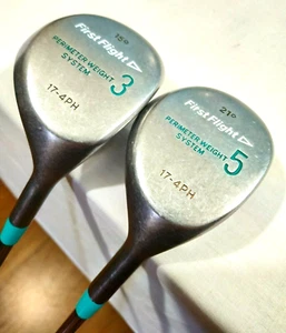 Golf Wood FIRST FLIGHT FAIRWAY set 3 15* 42"1/2 - 5 21* 41"5/8 17- 4PH LADIES - Picture 1 of 11
