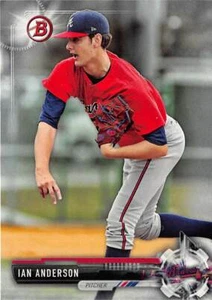 Ian Anderson baseball card 2017 Topps Bowman #BD156 pre rookie (Braves) - Picture 1 of 2