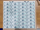Uncut Sheet of 32 1981 Federal Reserve Notes Boston #1