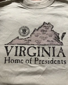 S 🇺🇸 USA Virginia _ Home of Presidents _ T-Shirt VA Map of the Presents - Seal - Bild 1 von 4