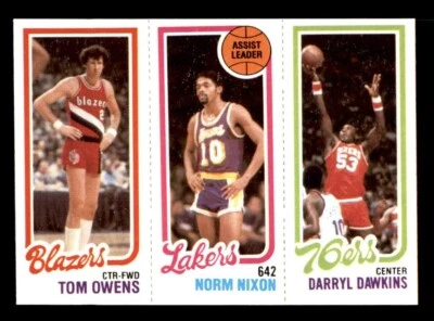 1980 Topps Basketball #123 Owens Nixon Dawkins NM/MT *e4 - Image 1 of 2