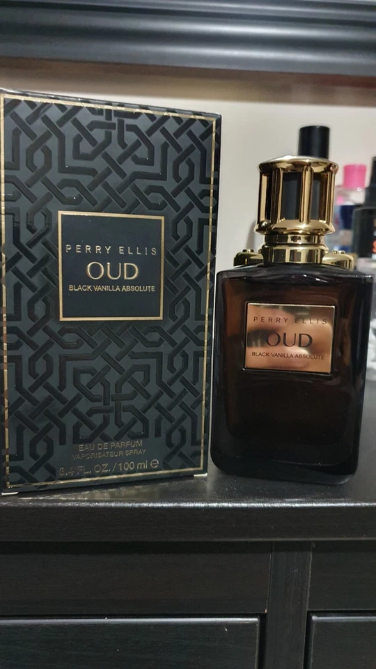 Black Vanilla Absolute Oud de Perry Ellis 3,4 oz. Descontinuado y raro!*Caja abierta* Foto 1 de 1