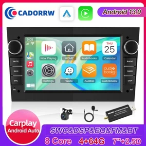 DAB+ 4+64G Android 13 Autoradio GPS Carplay Für Opel Astra H Corsa C D Zafira B - Bild 1 von 24