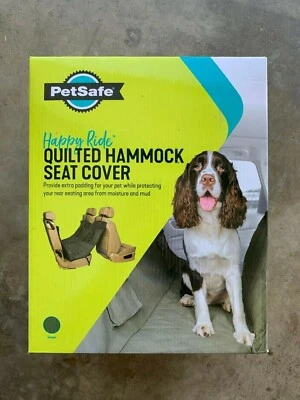 NEW - PetSafe Happy Ride Quilted Hammock Seat Cover Extra Wide GREEN 57" L x 56" - Image 1 of 4
