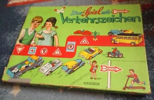 Abel Klinger Nr. 4658/14 Spiel mit Verkehrszeichen - mit allen 4 Autos aus Zinn - Bild 1 von 7