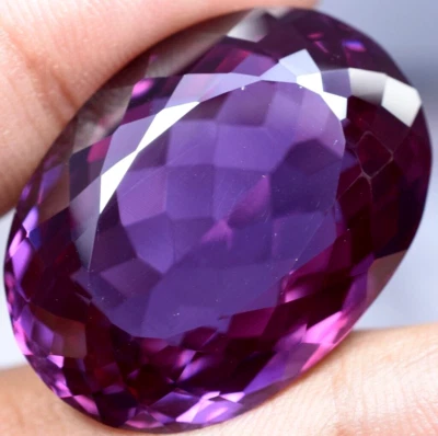 Piedra preciosa suelta certificada impecable cambio de color natural alejandrita VVS 89,50 quilates Foto 1 de 4