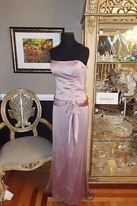 A1635 JIM HJELM LAZARO 3794 SZ 8 ROSE MOTHER OF BRIDE FORMAL DRESS GOWN $285 - Picture 1 of 9