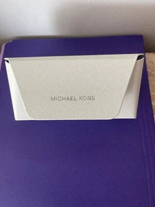 Michael Kors Eyeglasses Sunglasses White Case With Cleaning Cloth, Preowned - Picture 1 of 6