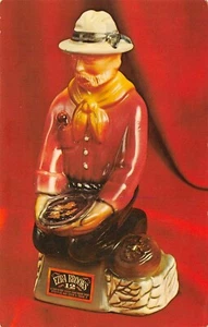 Ezra Brooks The Gold Prospector Bourbon Whiskey Vtg Advertising Postcard - Picture 1 of 2