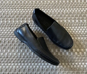 MEPHISTO Edlef Slip-on Black Leather Loafers - men’s 9.5 - Picture 1 of 12
