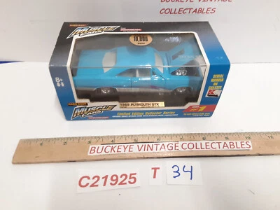 Juguete Tootsie 1969 Plymouth Road Runner fundido a presión con vitrina #3280 1:43 Foto 1 de 4