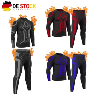 Herren Thermo Unterwäsche Set Skiunterwäsche Lang Funktionsunterwäsche Hemd Hose - Bild 1 von 34