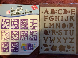 Tracer Templates (10) Alphabet Tracer Template(1) Lot - Picture 1 of 2