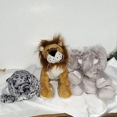 Webkinz Lot of 3 Plush Stuffed Zoo Animals No Codes Seal Lion Elephant  - Image 1 of 4