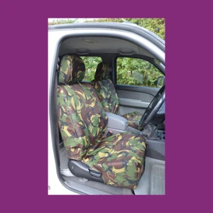 Maßgefertigte Paar Vordersitzbezüge für Ford Ranger 2006-2011 grün DPM Camouflage wasserdicht - Bild 1 von 3