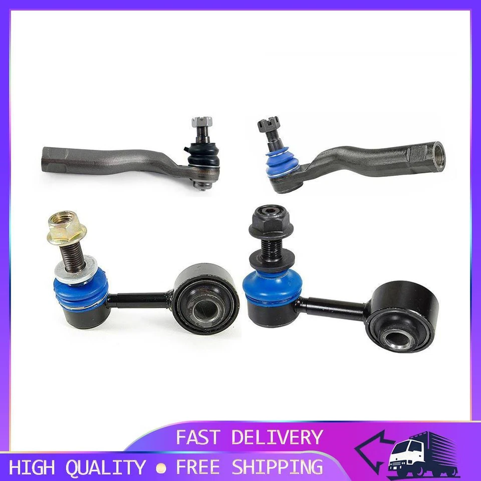 Mevotech 4x Front Tie Rod End Sway Bar Link For 2007-2018 Toyota Tundra PG - Imagem 1 de 4