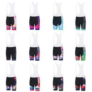 Miloto Women's Cycling Bib Shorts Ladies Gel Padded Bike Cycling Bib Knickers - Picture 1 of 29