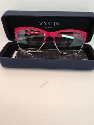 Gafas unisex MYKITA Aretha marco de metal rojo/bronceado nuevas 55-16-140 Foto 1 de 4