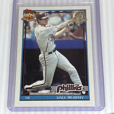 Tarjeta Dale Murphy 1991 Topps Desert Shield # 545 Philadelphia Phillies 91 Foto 1 de 3