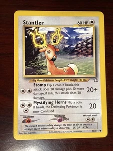 stantler 76/111 Pokemon Neo Genesis Unlimited Vintage LP - Foto 1 di 2