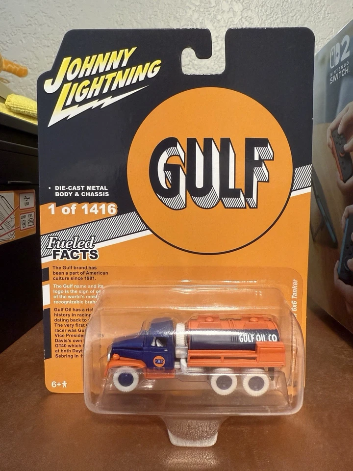 🤯 Johnny WHITE Lightning GULF OIL GMC CCKW 6X6 TANKER TRUCK 1 OF 28 🥵 - Image 1 of 2