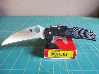 Spyderco Knives Endura 4 Wharncliffe VG10 C10FSWCBK Black Stainless Pocket Knife - Image 1 of 4