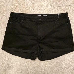 Neu mit Etikett Old Navy Damen-Shorts hoher Bund OG gerade – geheime glatte Taschen Größe 26 - Bild 1 von 4
