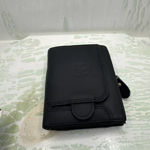 Herren-Geldbörse aus echtem Leder mit Reißverschluss RFID-Schutz und Doppelfaltung Kartenetui - Bild 1 von 5