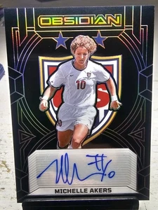2024-25 Panini Obsidian Soccer - #99-MIC Michelle Akers Class Of 1999 /199 - Picture 1 of 2
