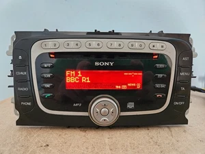 FORD SONY MP3 AUTORADIO STEREO LETTORE CD FOCUS MK2 2008 2009 2010 UNITÀ PRINCIPALE OVALE - Foto 1 di 11