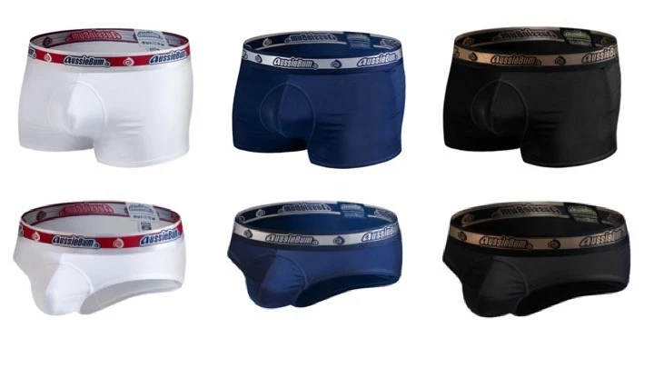 Calzoncillos/Trunks Aussiebum Ropa Interior Para Hombre en Blanco/Azul Marino/Negro Foto 1 de 4