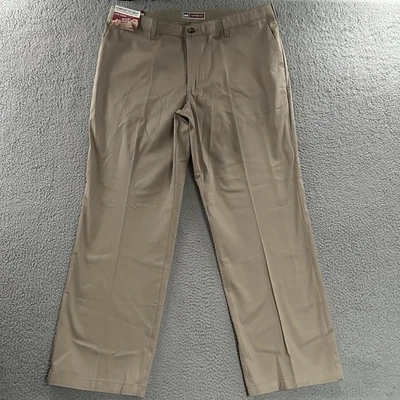 Lee Mens Pants Beige Size 42x32 Custom Fit Relaxed Straight Stretch Cotton Blend - Image 1 of 4