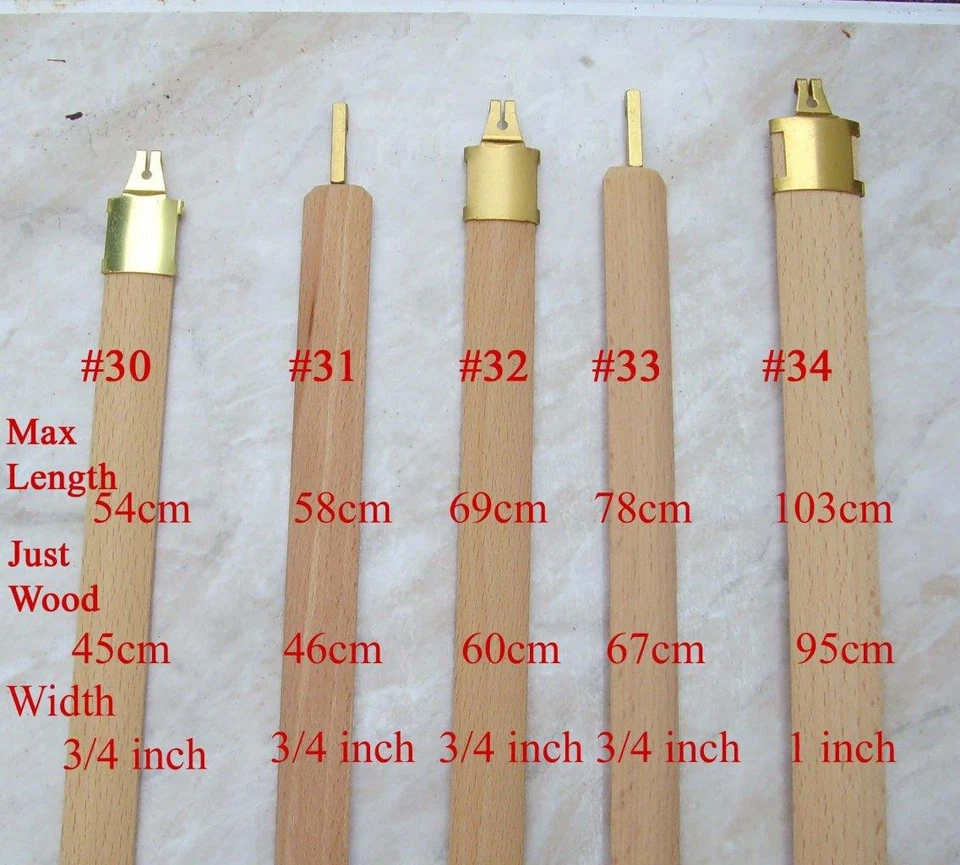 cjs#34 Wood pendulum rod for  size 103mm max long case clock plus parts - Image 1 of 1
