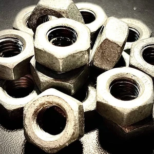 M8 10 12 16 20 30 Full Hex Nut Galvanised Class 6 DIN 934 - Picture 1 of 14