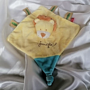 Doudou lion jaune, jungle, attache tétine, Tex - Foto 1 di 6