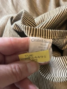 Crate And Barrel King Pillow Case Shames - Picture 1 of 4