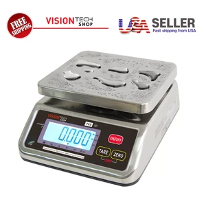 VisionTechShop TVS Series Portion Control Stainless Steel Washdown Scale, Single - Picture 1 of 4