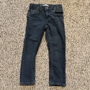 Boys 5 Reg Levi Strauss 511 Slim Fit Jeans Dark Blue Denim Adjustable Waist - Picture 1 of 6