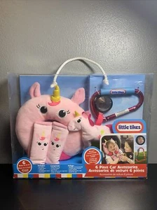 Little Tikes 6 Piece Car Accessories Set Unicorn Pink Girls Toy Pillow - Picture 1 of 8